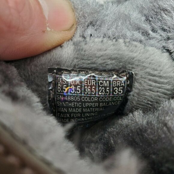 Sketchers Faux Fur Boots Womens Size 6.5 3/4 Calf Roll Down Buttons Brown - Picture 8 of 9